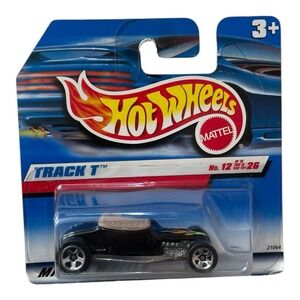 Hot Wheels Track T  1999 Short Card 12/26 Black With Flames